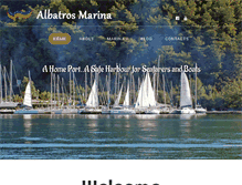 Tablet Screenshot of albatrosmarina.com